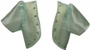 GIRLS ORGANZA JACKETS W/ BEADS (MINT)